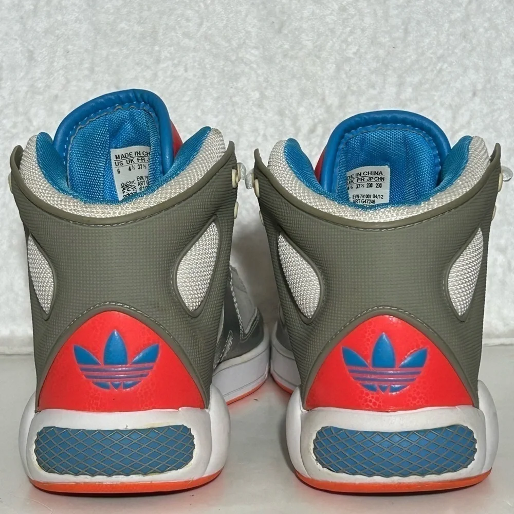 Adidas Womens Grey Roadhouse High Top Basketball Athletic Sneakers Shoes SZ US 6